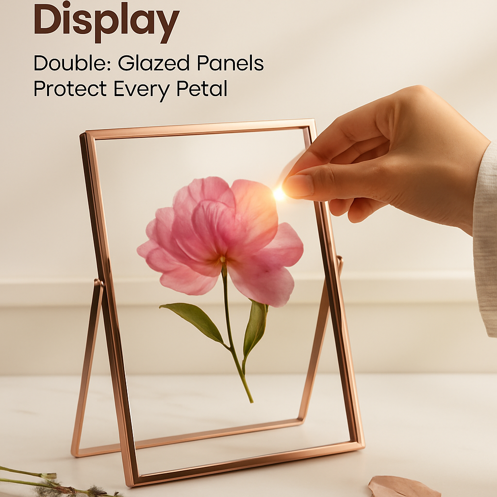 Rose Gold Metal Picture Frame, 2-Pack Set