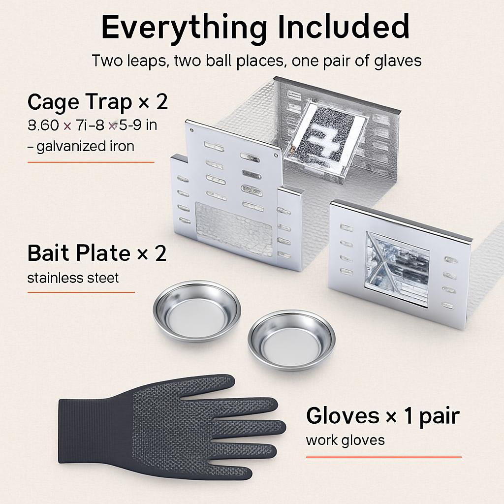 Humane Rat Trap Cage for Catch and Release