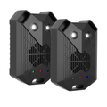 2 Pack Under Hood Ultrasonic Rodent Repeller Rodent Control Deterrent Chaser Blocker for Vehicle Indoor with Strobe Light 3 Power Supplies