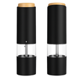 Electric Salt and Pepper Grinder Set with One-Hand Operation