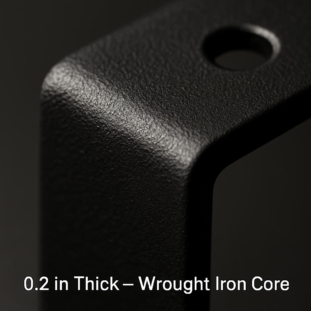 Wall Mounted Shelf Bracket Set - Strong Black Brackets