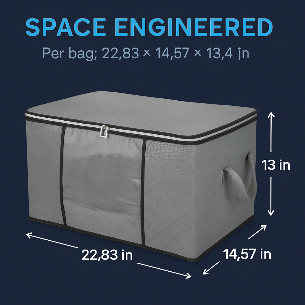 Clothes Storage Bag with Clear Window for Closet