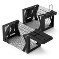 2Pcs Rat Traps Humane Live Mouse Cage Easy To Catch And Release For Voles Rats Mice Rodents Hamsters Reusable Indoor Outdoor Use