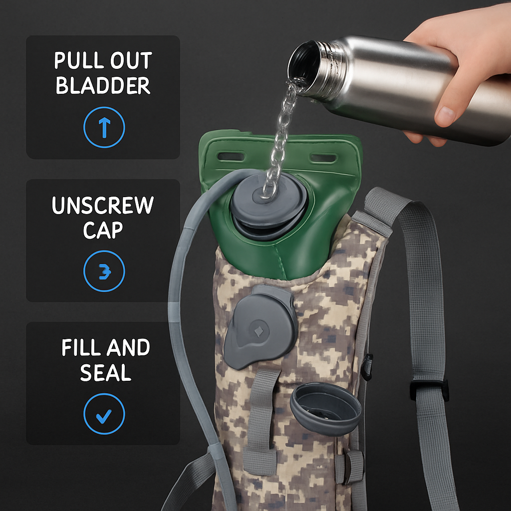 Hydration Pack Water Bladder for Hiking & Cycling