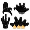 Creepy Reaching Hands With Lighted Candles - Wall Mount