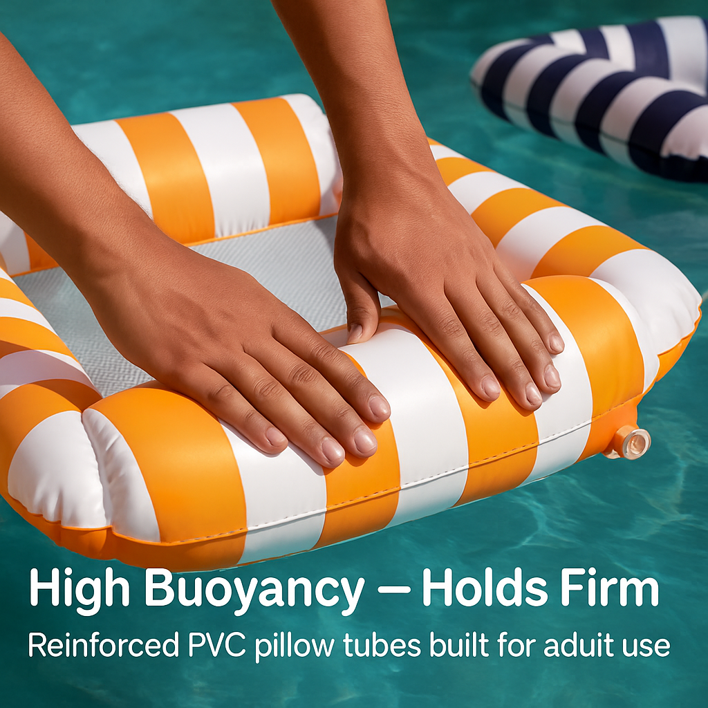 Inflatable Pool Floats for Adults with Drink & Snack