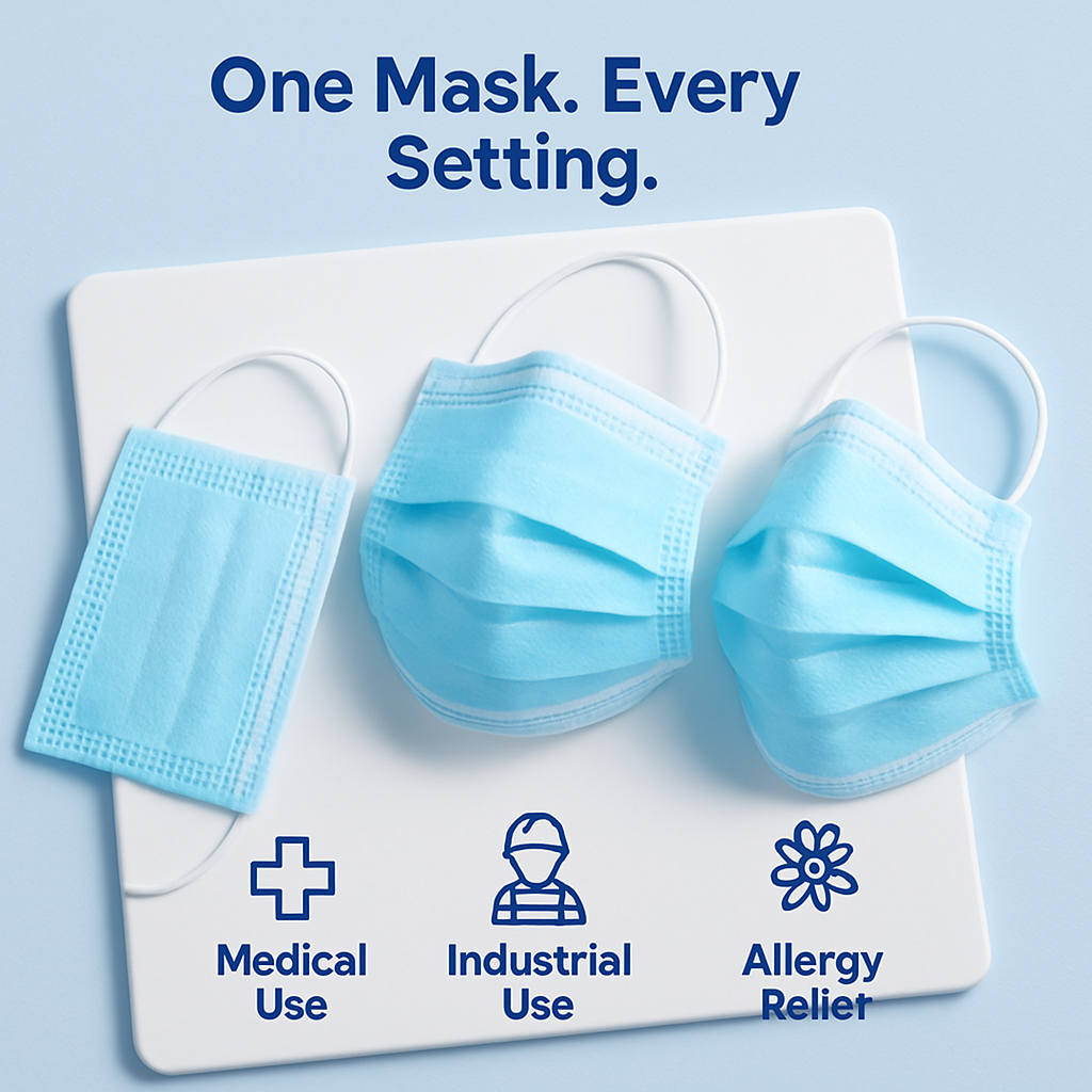 3-Layer Disposable Face Mask for Daily Protection