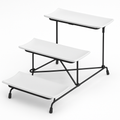 3-Tier Plastic Serving Tray Dessert Server Display Stand