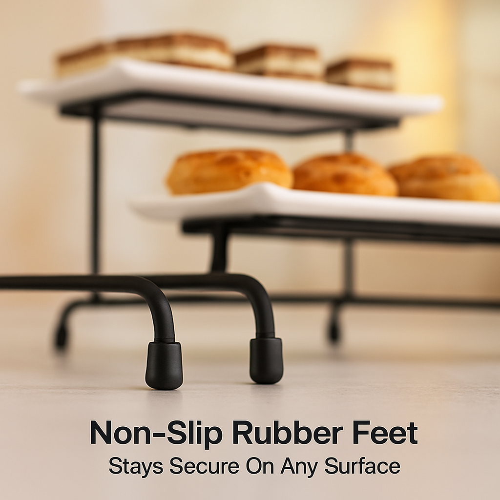 3-Tier Plastic Serving Tray Dessert Server Display Stand