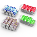 Soda Can Organizers for Fridge - Adjustable Clear Kitchen