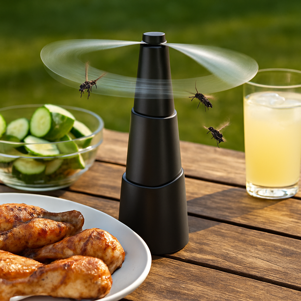 Fly Repellent Table Fan – Battery Powered, Cordless