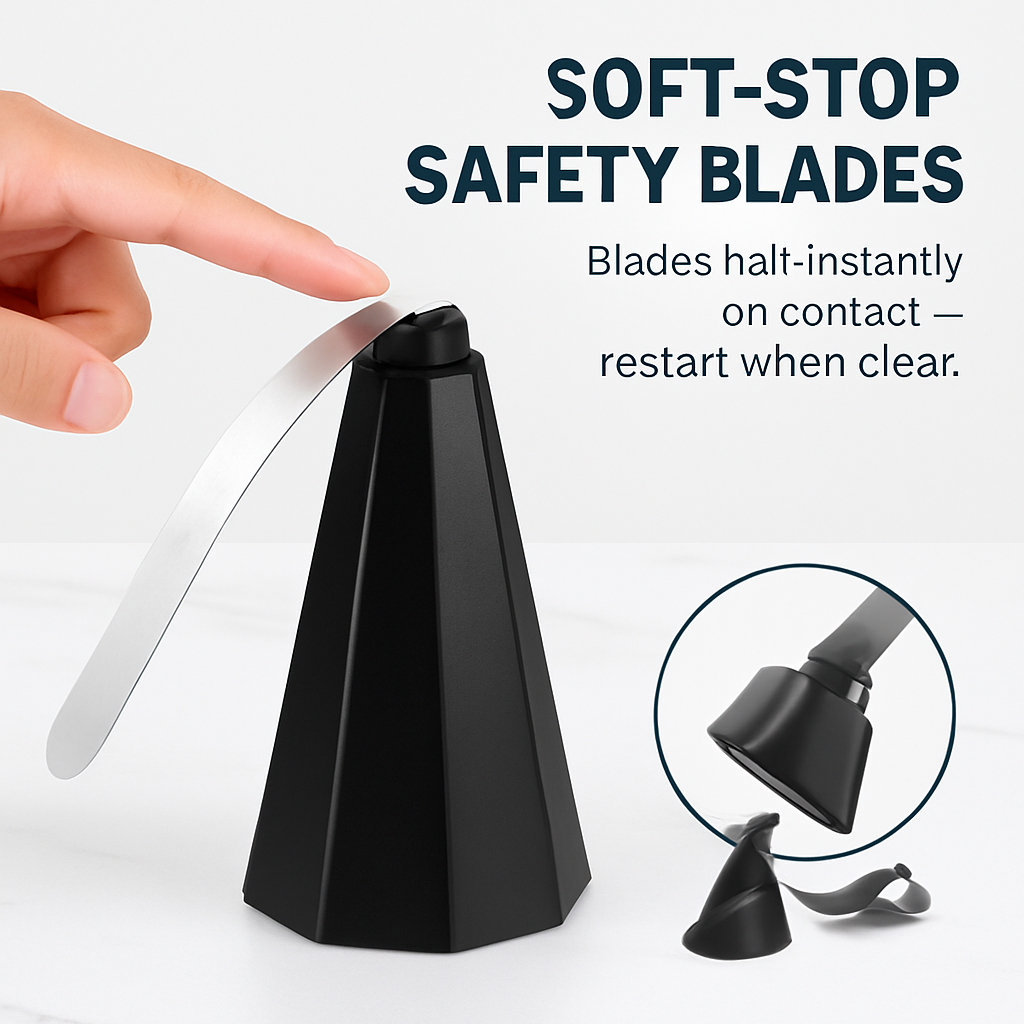 Fly Table Fans with Battery & USB Power, Outdoor Hook