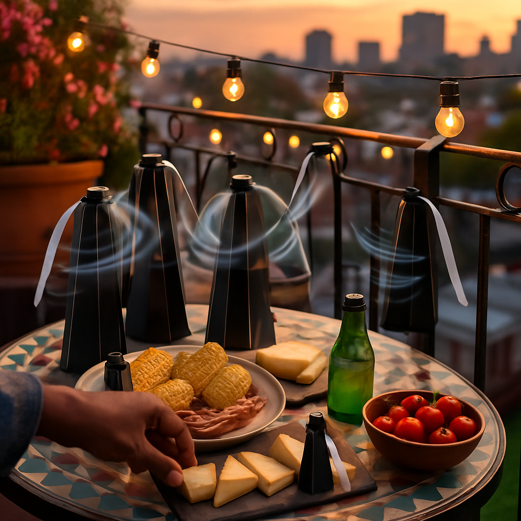 Fly Table Fans with Battery & USB Power, Outdoor Hook