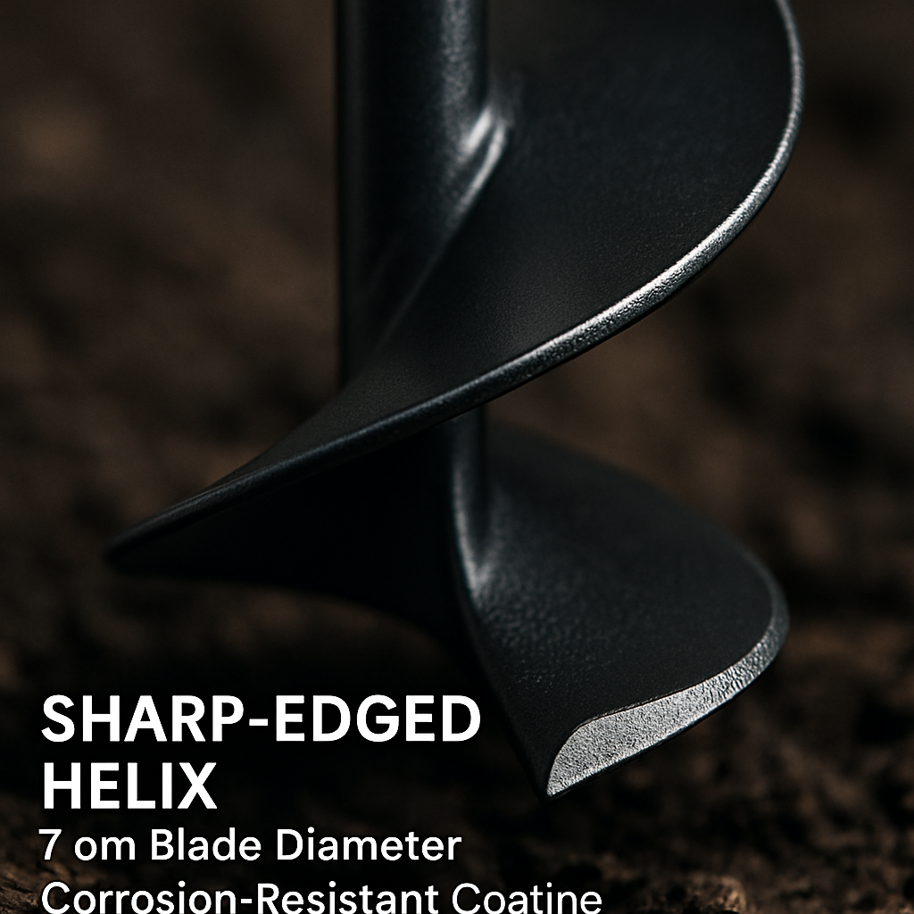 Ground Auger Stakes for Soil Digging - 4 Pack
