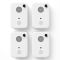 4Pack Plug In Ultrasonic Bat Repellent Indoor Bird Mouse Deterrent Device with 6 Adjustable Levels for Attic Garage Kitchen Warehouse