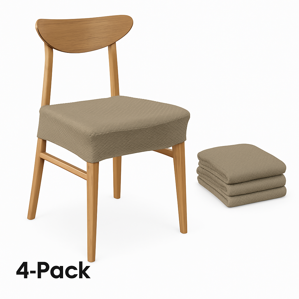 Waterproof Dining Chair Slipcovers Stretch Covers 4-Pack