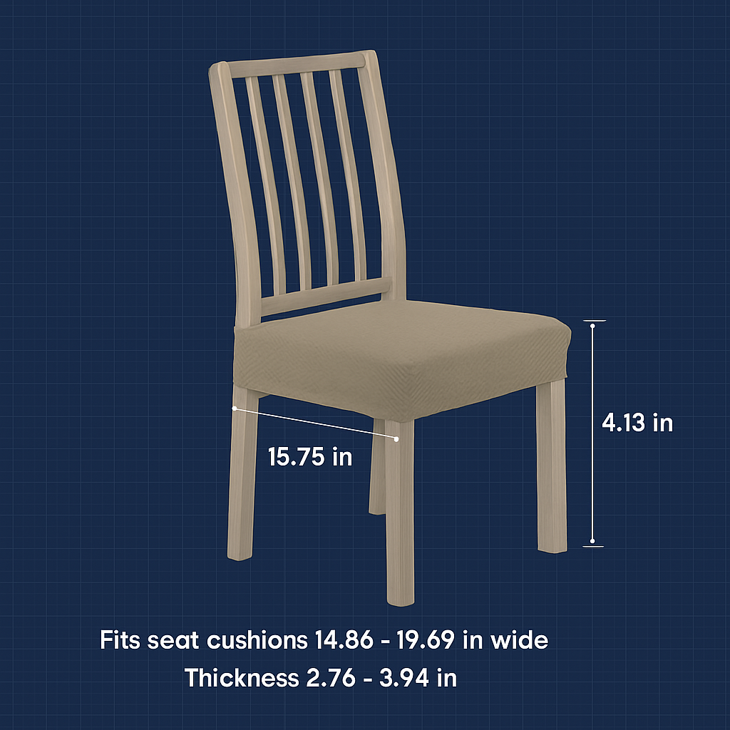 Waterproof Dining Chair Slipcovers Stretch Covers 4-Pack