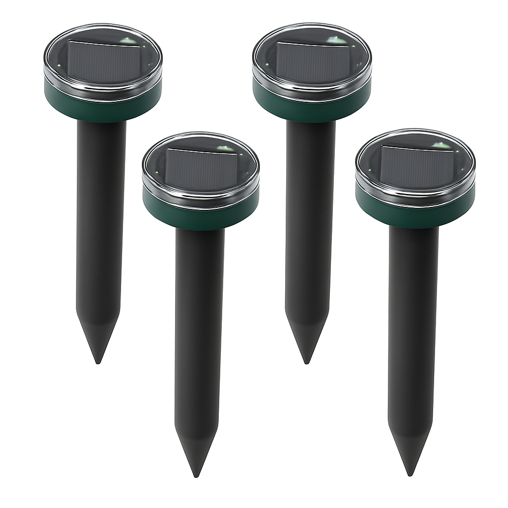 Solar Powered Mole & Gopher Repeller for Outdoor Use