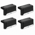 Solar Powered LED Step Lights for Outdoor Stairs