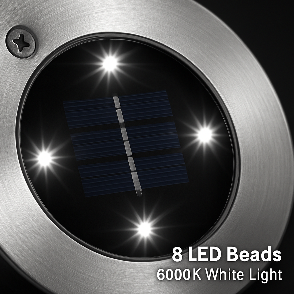Solar Powered Ground Light for Outdoor Path and Lawn