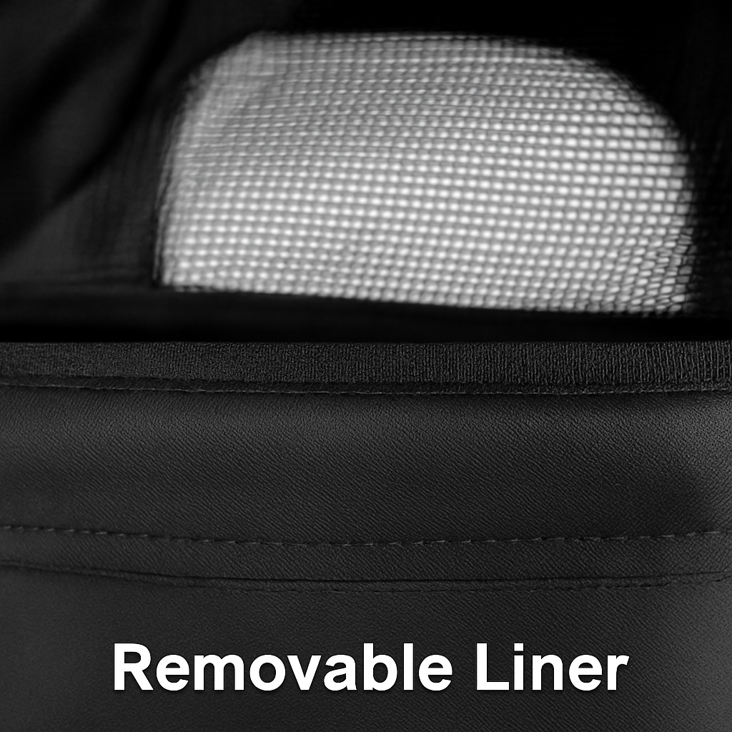 Pet Stroller Foldable Carrier with Storage Basket