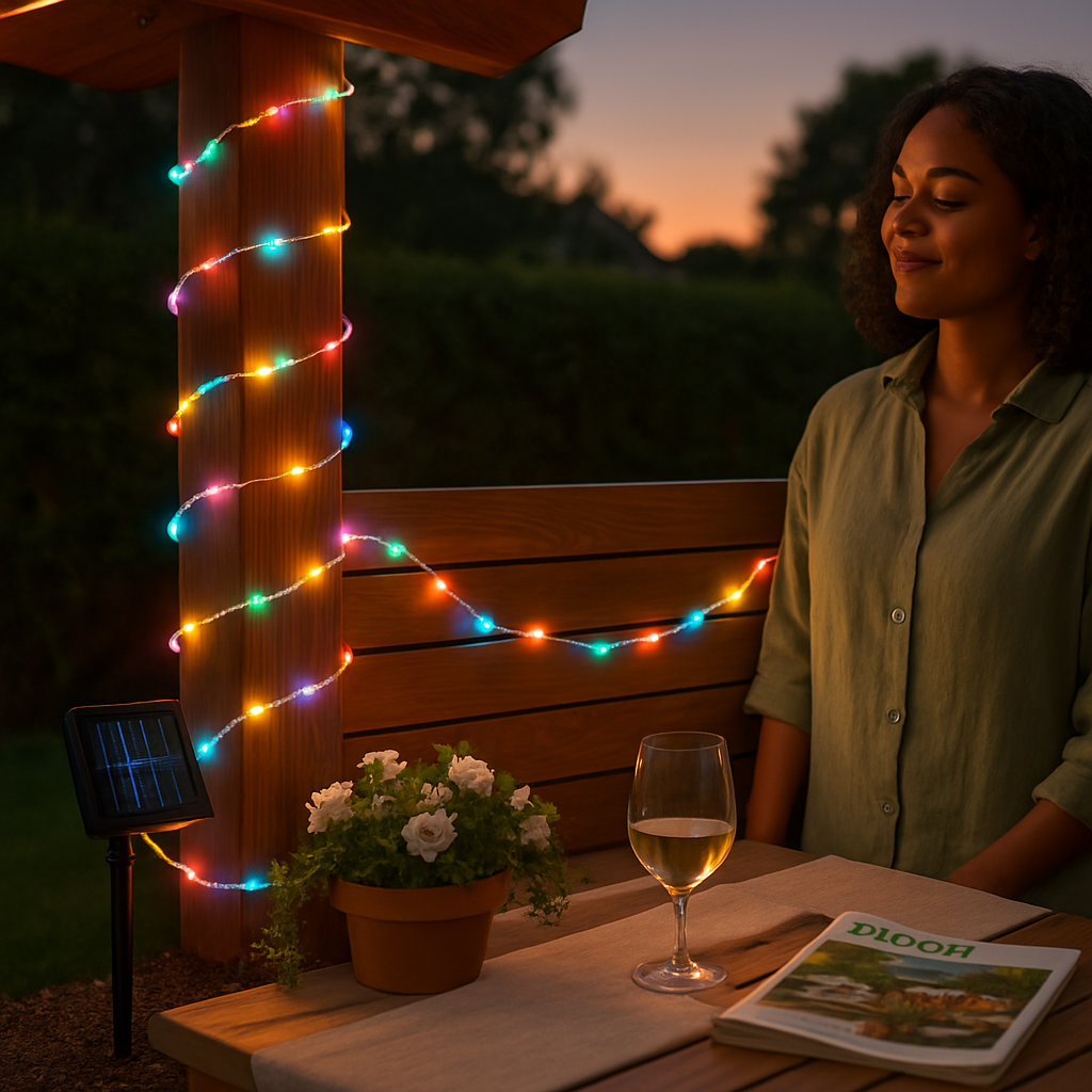 Solar Powered String Lights for Outdoors