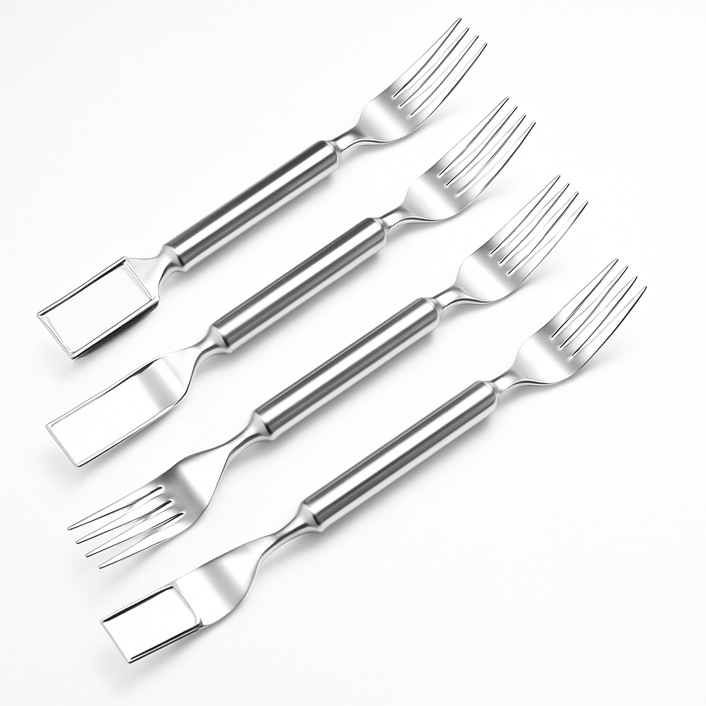 Watermelon Cutter Slicer Fork 2-in-1 Stainless Steel