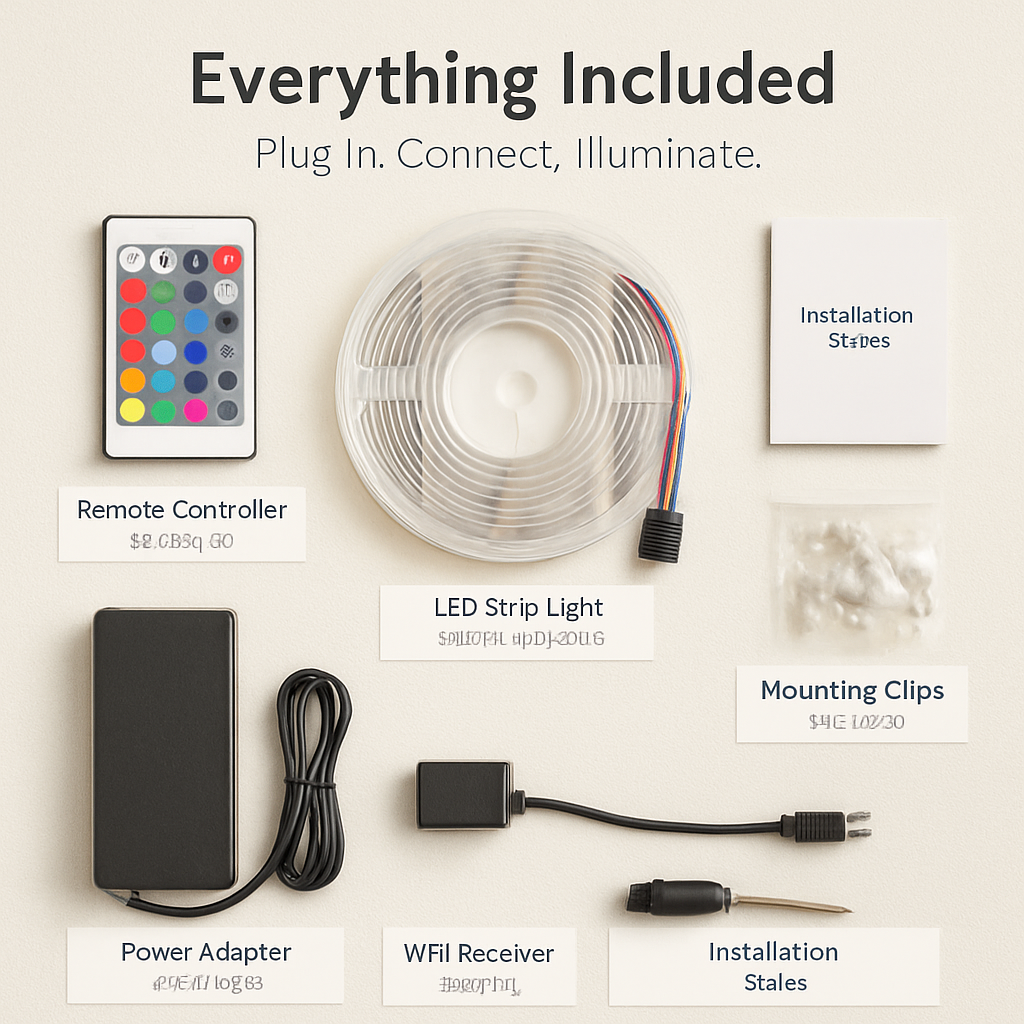 LED Strip Lights: Color Changing RGB, Waterproof, WiFi