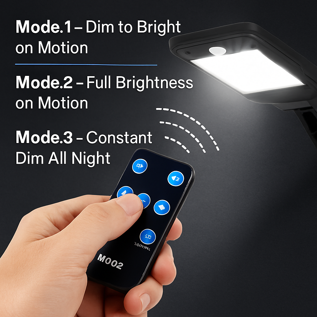 Solar Wall Light Outdoor PIR Motion Sensor