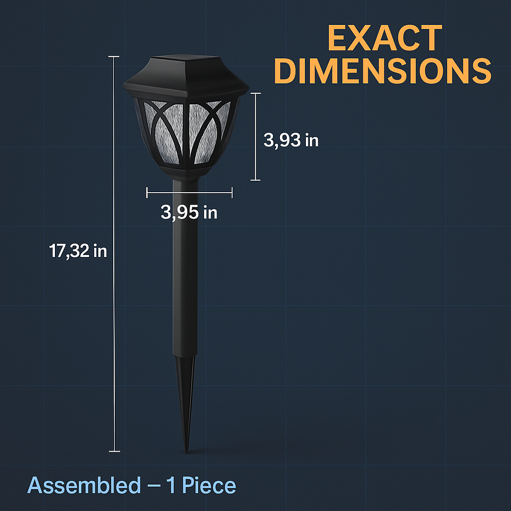Solar Powered Stake Light for Garden, Pathway & Patio