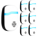 6 Packs Ultrasonic Pest Repellers Electric Plug-In Indoor Pest Control Mouse Repellent Chaser Deterrent Rodent Chaser for Home Kitchen Office Warehous