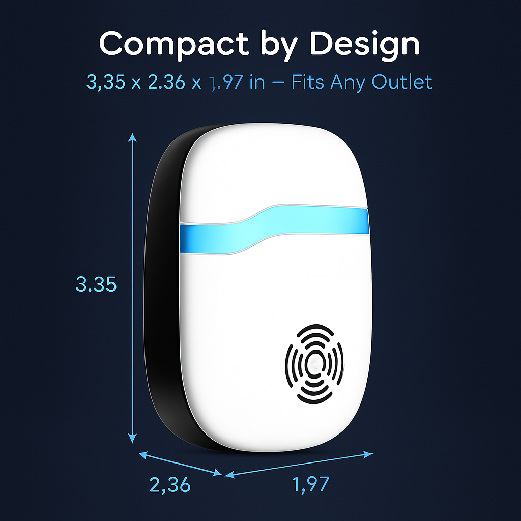 6 Packs Ultrasonic Pest Repellers Electric Plug-In Indoor Pest Control Mouse Repellent Chaser Deterrent Rodent Chaser for Home Kitchen Office Warehous