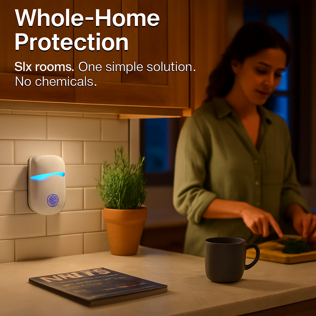 6 Packs Ultrasonic Pest Repellers Electric Plug-In Indoor Pest Control Mouse Repellent Chaser Deterrent Rodent Chaser for Home Kitchen Office Warehous