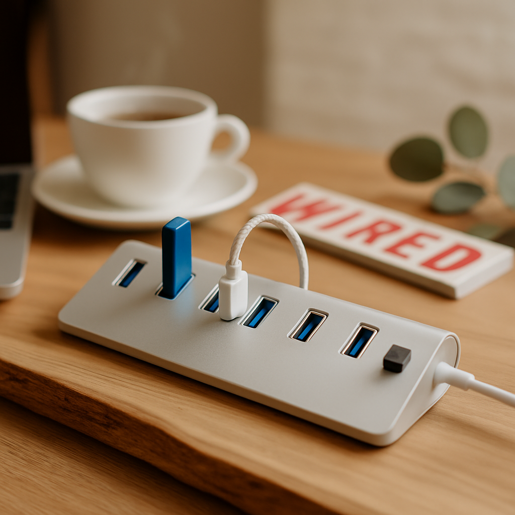 7-Port USB 3.0 Hub for efficient multitasking