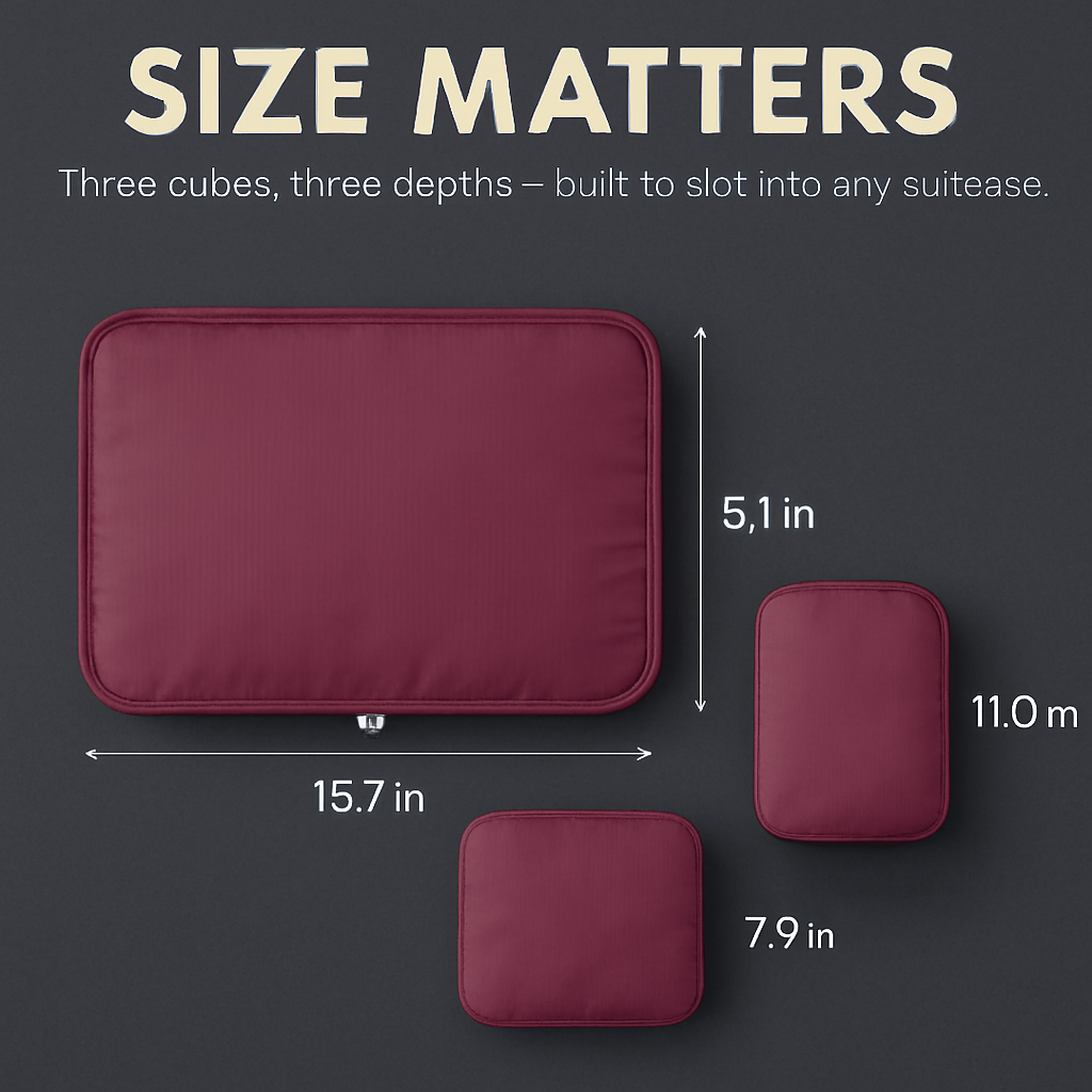 Storage Bags with Packing Cubes for Travel