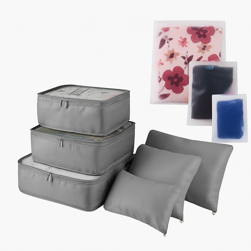 Storage Bags with Packing Cubes for Travel