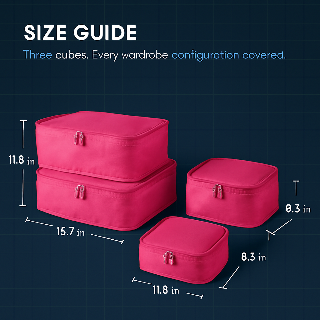 Storage Bags with Packing Cubes for Travel