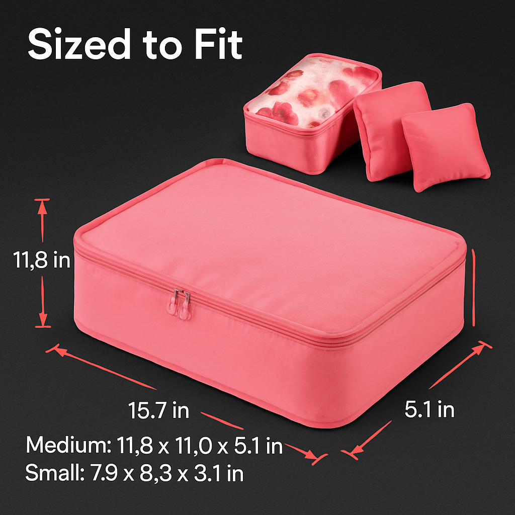 Storage Bags with Packing Cubes for Travel