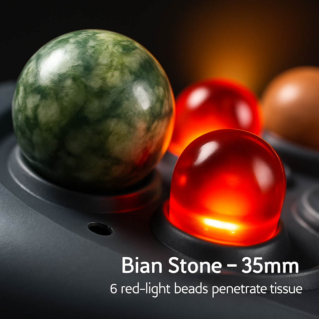 Abdominal Massager Anti Cellulite Remover Machine Electric Stomach Tummy Massager Automatic Bian Stone Kneading Massager with 5 Modes 3 Heat 3 Speeds