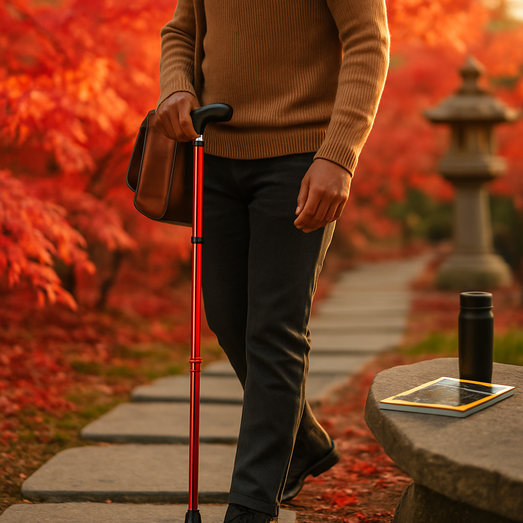 Folding Walking Cane for Travel and Comfort