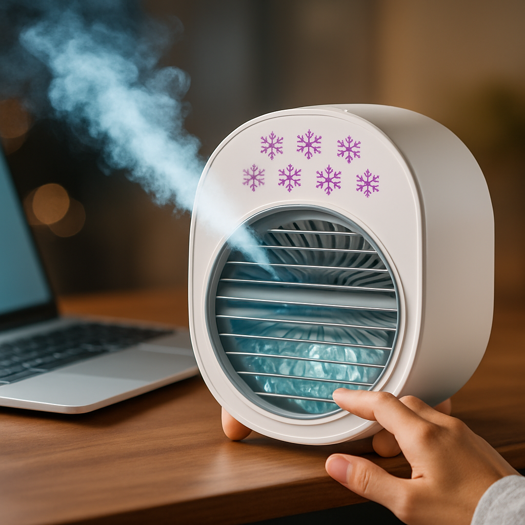 4-in-1 Portable Mini Desktop Air Conditioner Fan