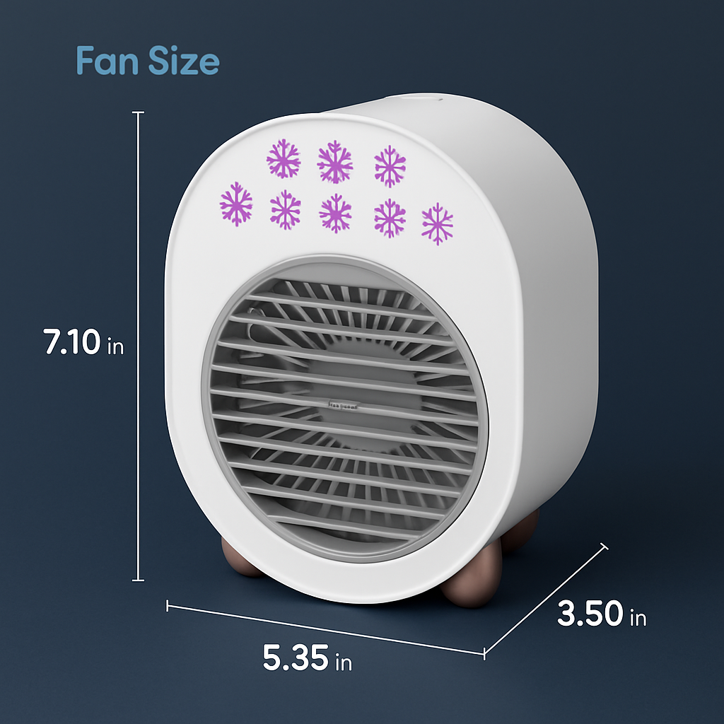 4-in-1 Portable Mini Desktop Air Conditioner Fan