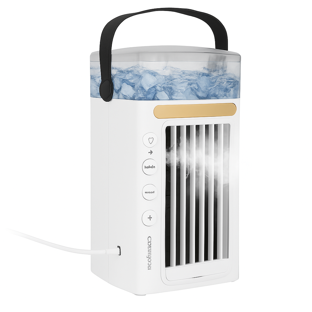 Portable Air Conditioner Fan with 4-in-1 Evaporative Cooling