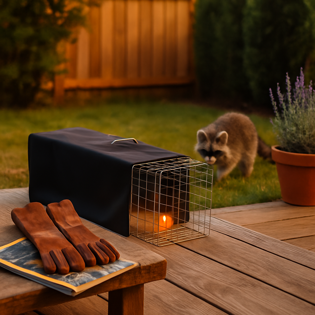 31x12x11” Folding Live Animal Trap Cage With Waterproof Cover And Gloves Humane Easy To Catch And Release Trap For Stray Cats Raccoons Squirrel Skunk
