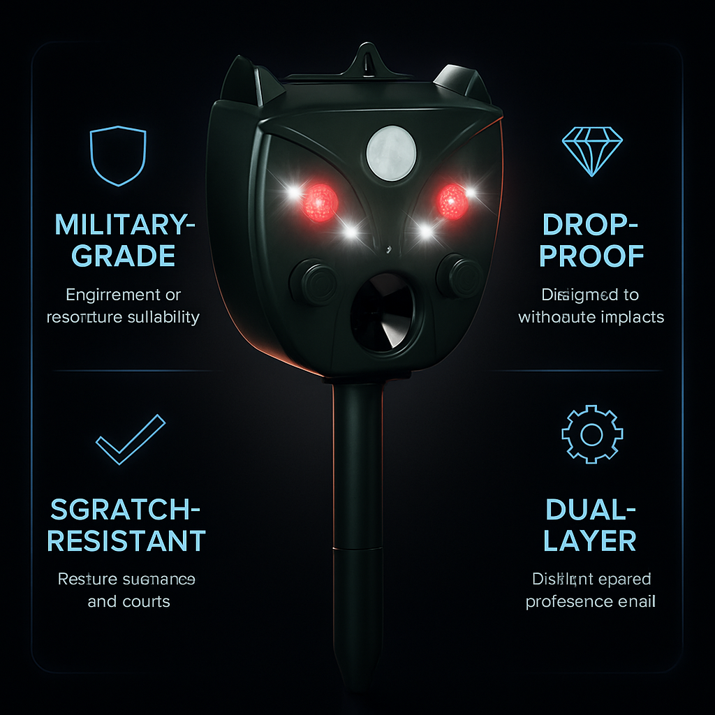 Ultrasonic Solar Animal Repeller for Garden and Yard