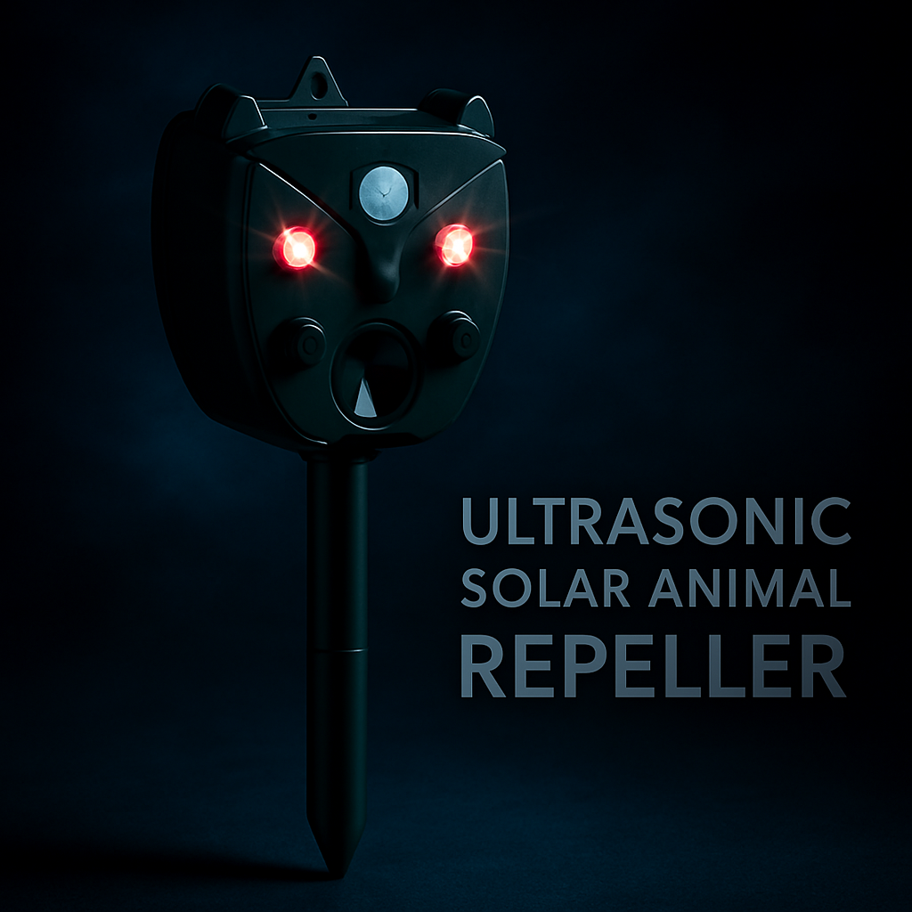 Ultrasonic Solar Animal Repeller for Garden and Yard