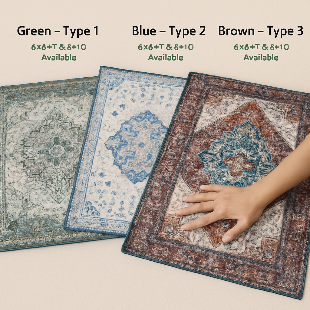 Vintage Area Rug - Soft, Waterproof Non-Slip for Home