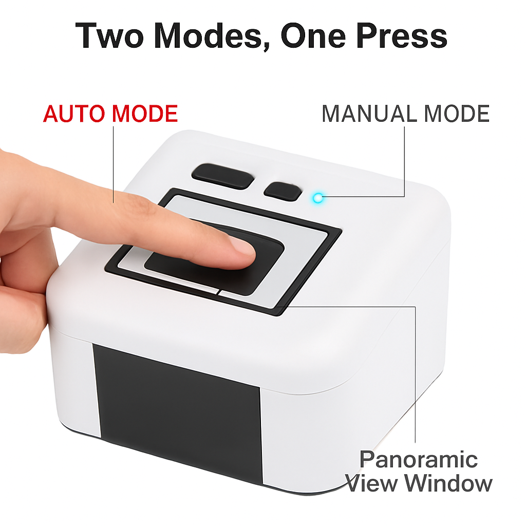Automatic Card Shuffler with Auto and Manual Modes