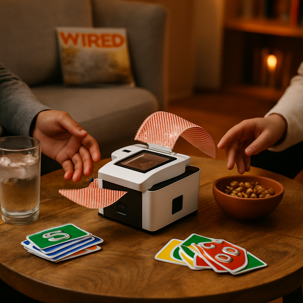 Automatic Card Shuffler with Auto and Manual Modes