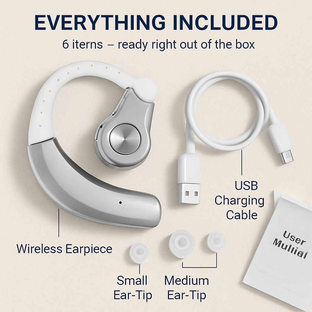 Right In-Ear Wireless Earphone for Hands-Free Calls